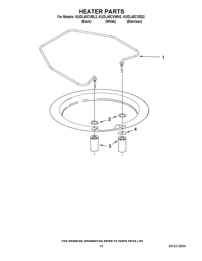 Diagram for KUDL40CVWH3