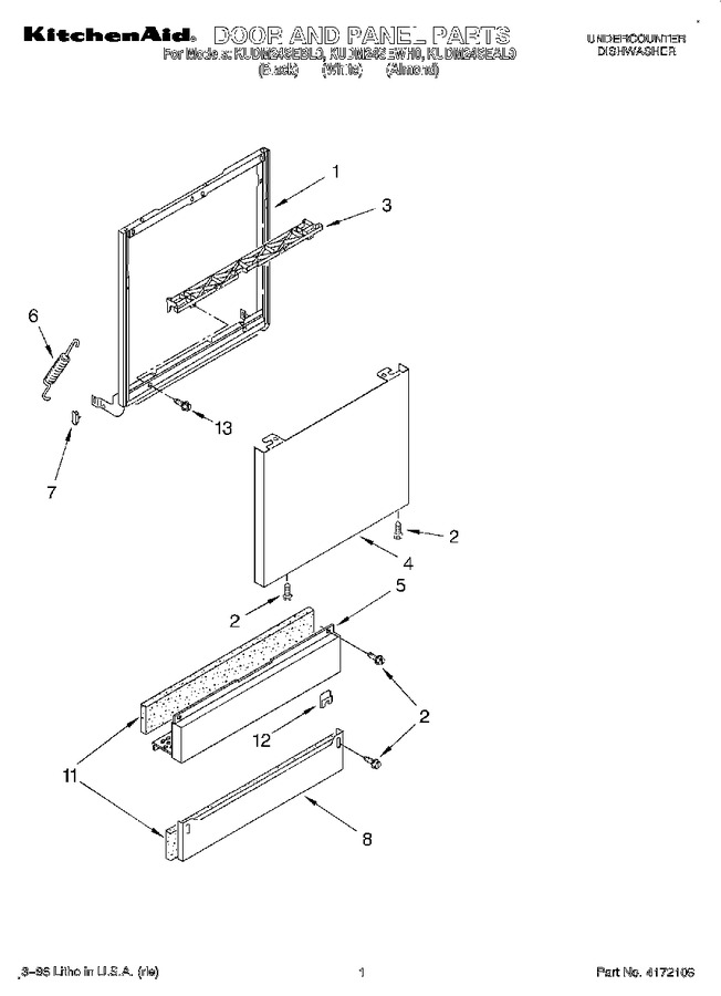Diagram for KUDM24SEWH0