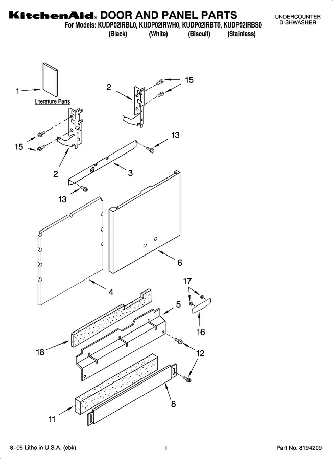 Diagram for KUDP02IRWH0