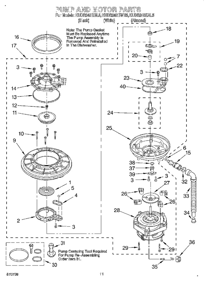 Diagram for KUDR24SEAL5