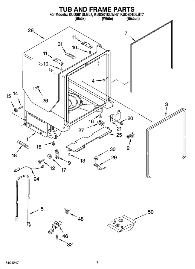 Diagram for KUDS01DLBL7