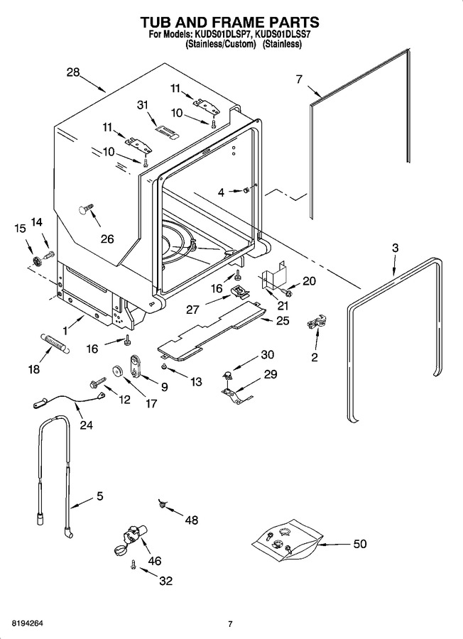 Diagram for KUDS01DLSP7