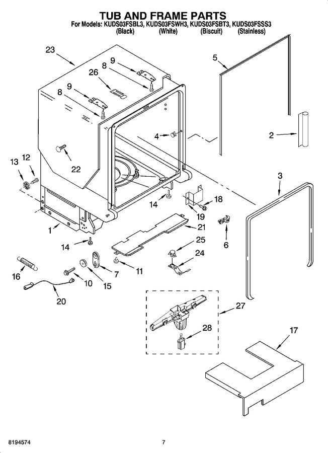 Diagram for KUDS03FSWH3