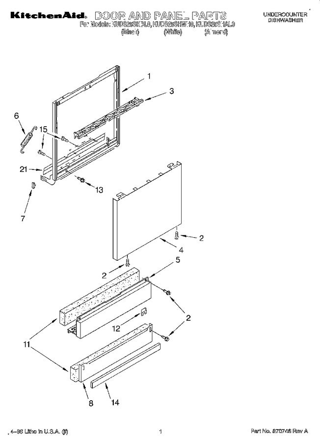 Diagram for KUDS25SHBL0