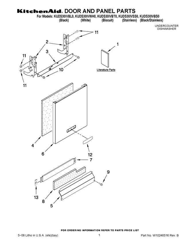 Diagram for KUDS30IVWH0