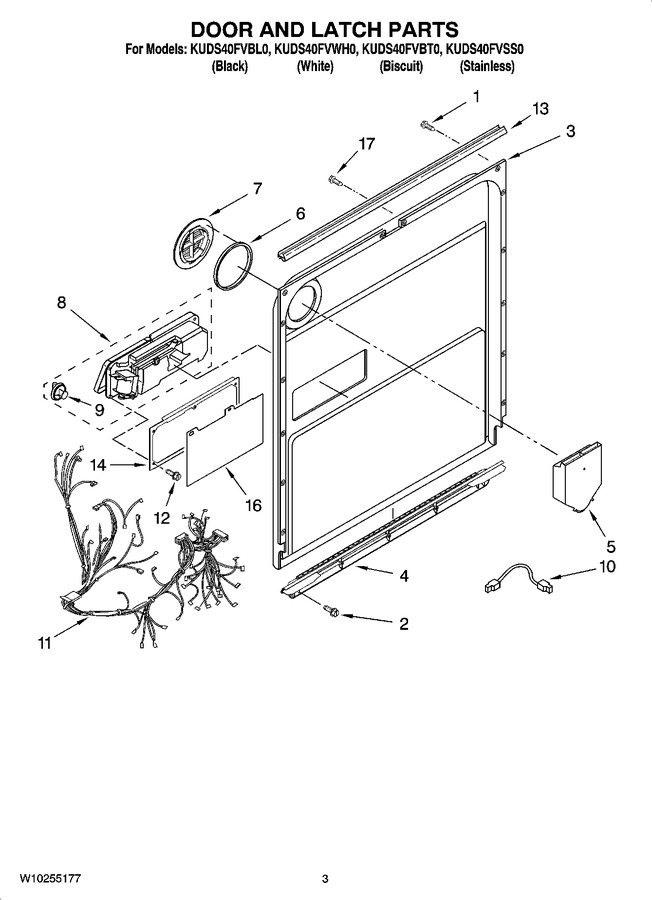 Diagram for KUDS40FVBT0