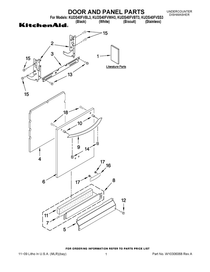 Diagram for KUDS40FVBT3