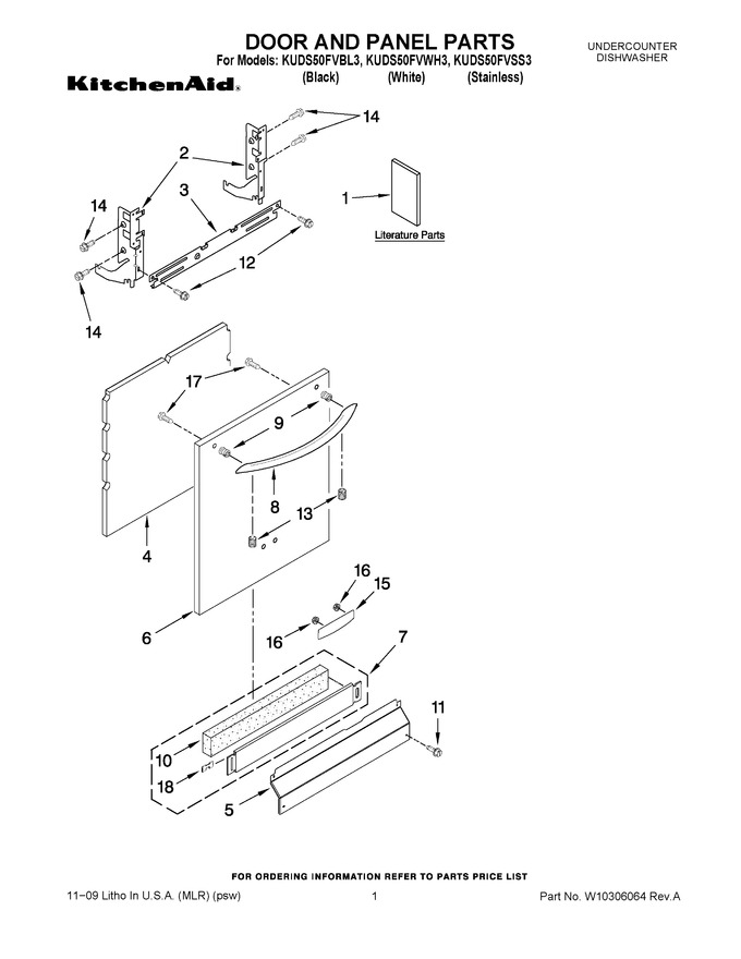 Diagram for KUDS50FVWH3