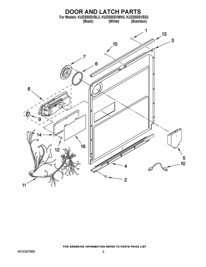 Diagram for KUDS50SVWH3