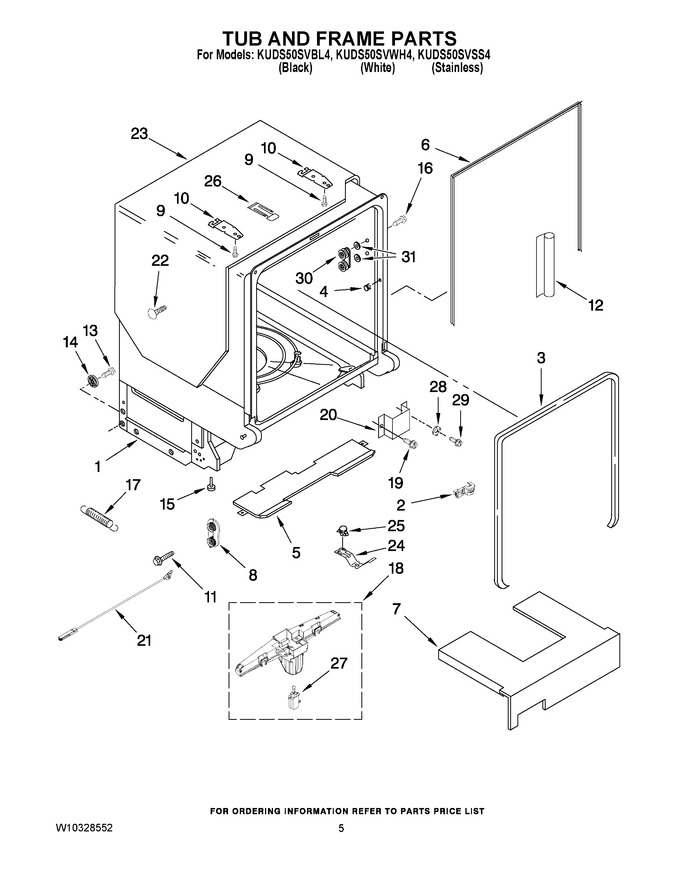 Diagram for KUDS50SVBL4