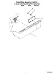 Diagram for 02 - Control Panel Parts
