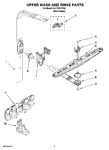 Diagram for 07 - Upper Wash And Rinse Parts