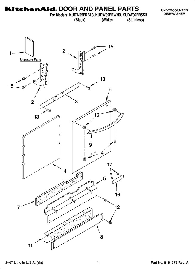Diagram for KUDW02FRBL3