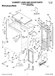 Diagram for 01 - Cabinet Liner And Door Parts