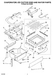 Diagram for 02 - Evaporator, Ice Cutter Grid And Water Parts