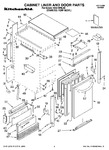 Diagram for 01 - Cabinet Liner And Door Parts