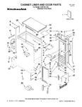 Diagram for 01 - Cabinet Liner And Door Parts
