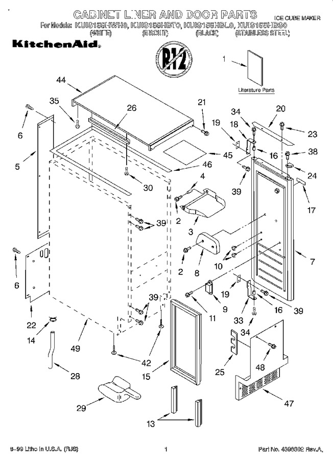 Diagram for KUIS155HBL0