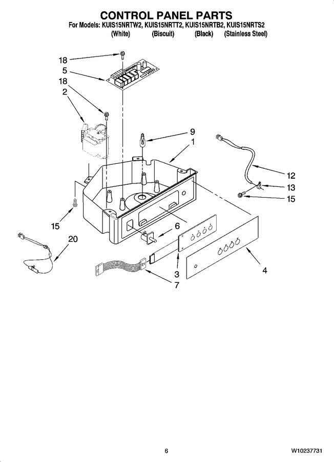 Diagram for KUIS15NRTW2