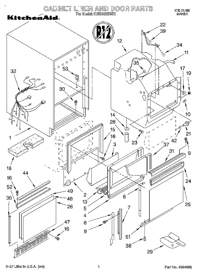 Diagram for KUIS185EWH1