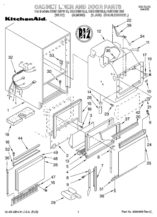 Diagram for KUIS185FWH0