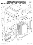 Diagram for 01 - Cabinet Liner And Door Parts