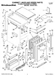 Diagram for 01 - Cabinet Liner And Door Parts