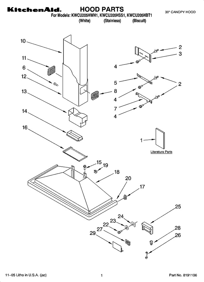 Diagram for KWCU205HSS1