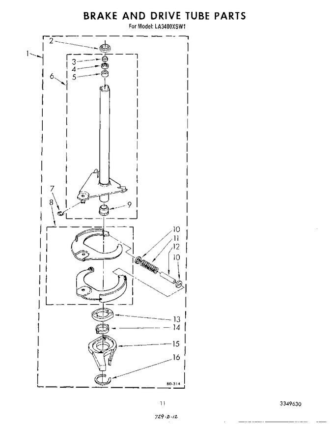 Diagram for LA3400XSW1