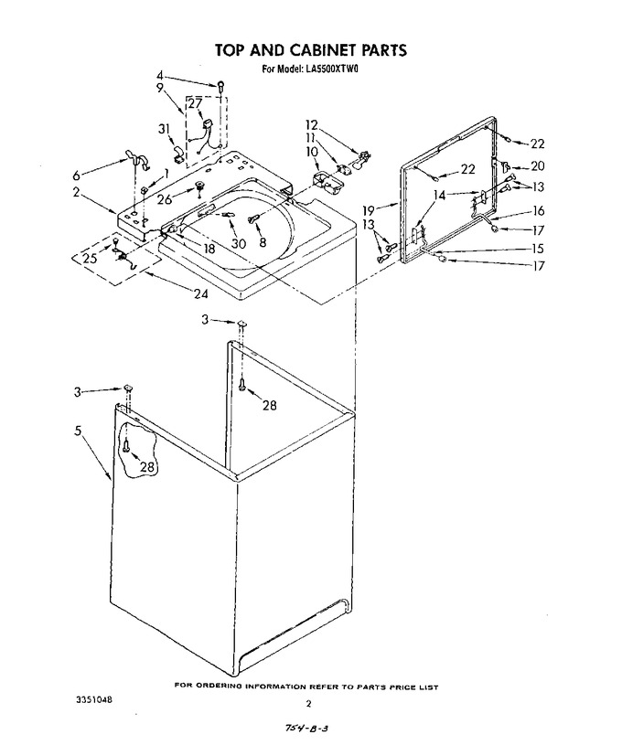 Diagram for LA5500XTF0