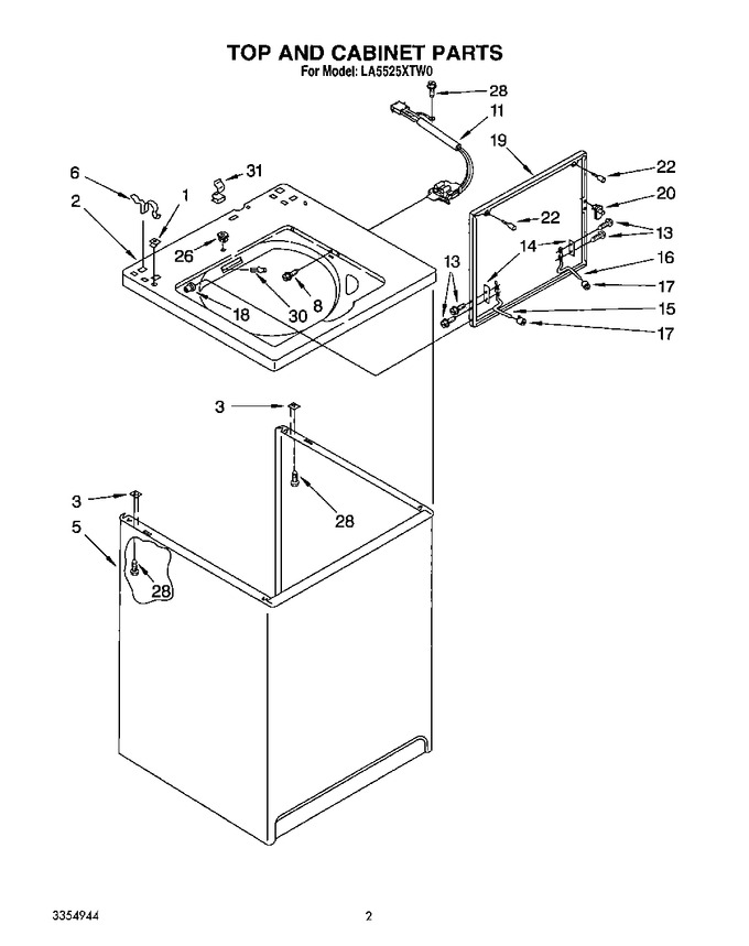 Diagram for LA5525XTG0