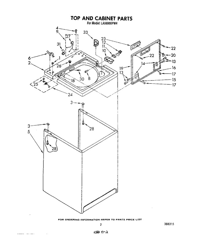 Diagram for LA5600XPW4