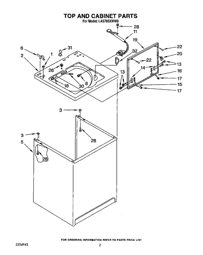 Diagram for LA5705XWG0