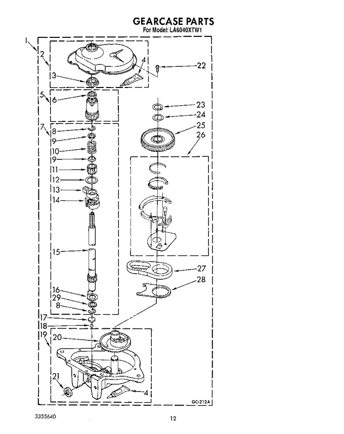 Diagram for LA6040XTW1