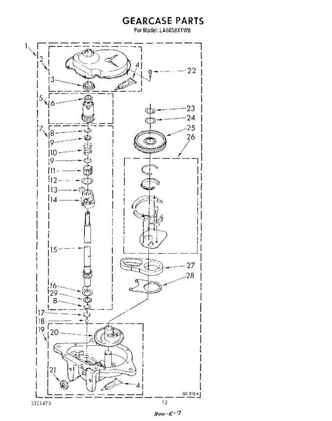 Diagram for LA6058XTW0