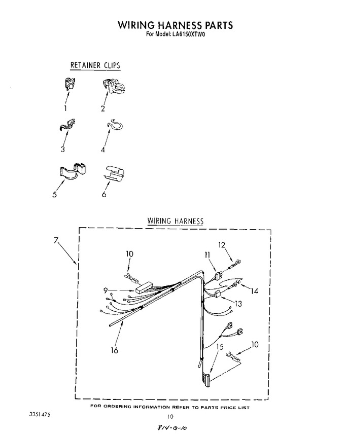 Diagram for LA6150XTG0