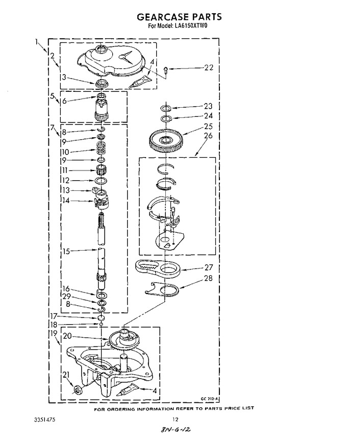 Diagram for LA6150XTF0