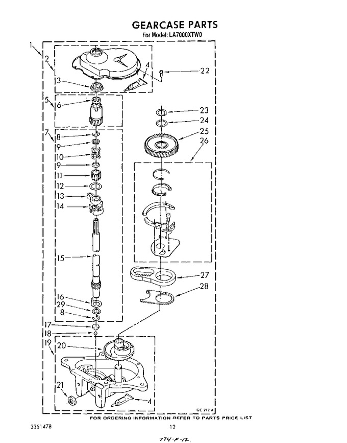 Diagram for LA7000XTW0