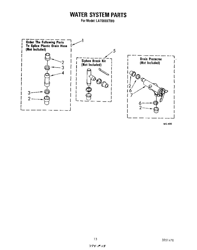 Diagram for LA7000XTW0