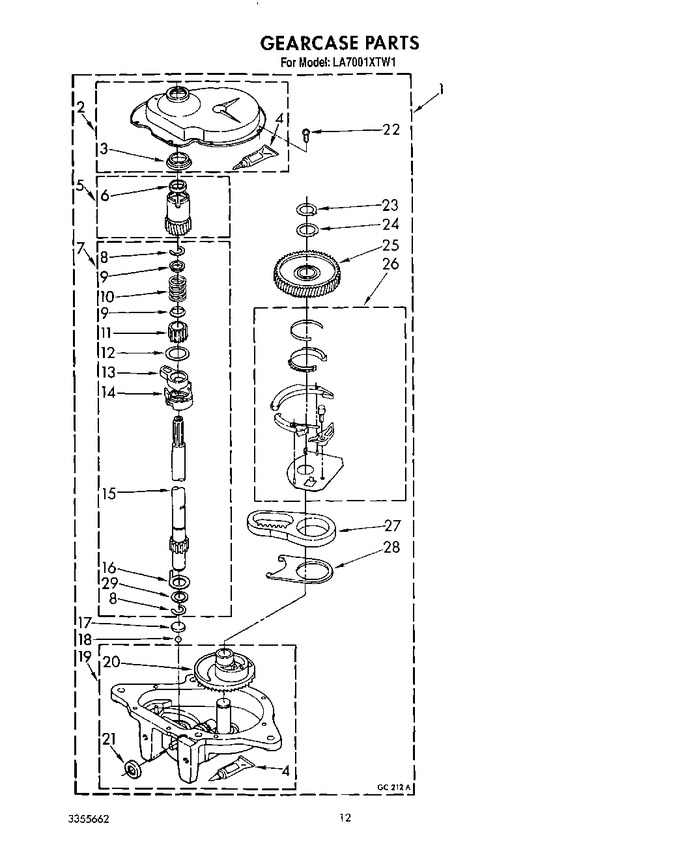 Diagram for LA7001XTF1