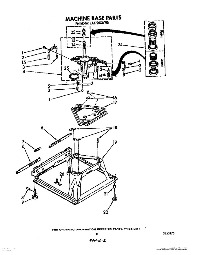 Diagram for LA7700XWN0