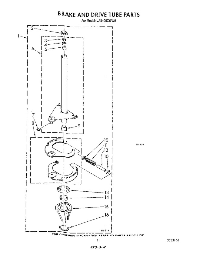 Diagram for LA8400XWG0