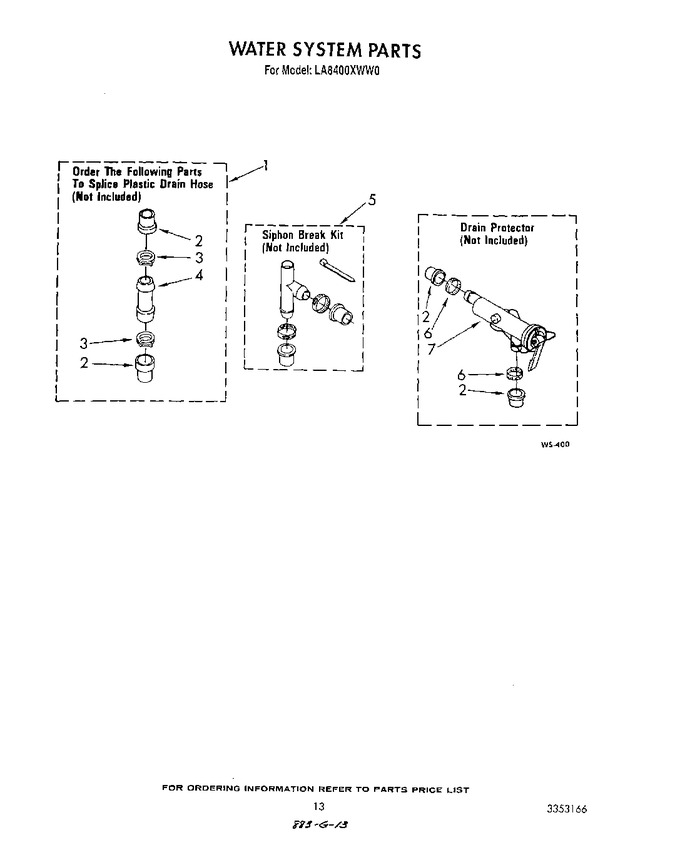 Diagram for LA8400XWG0