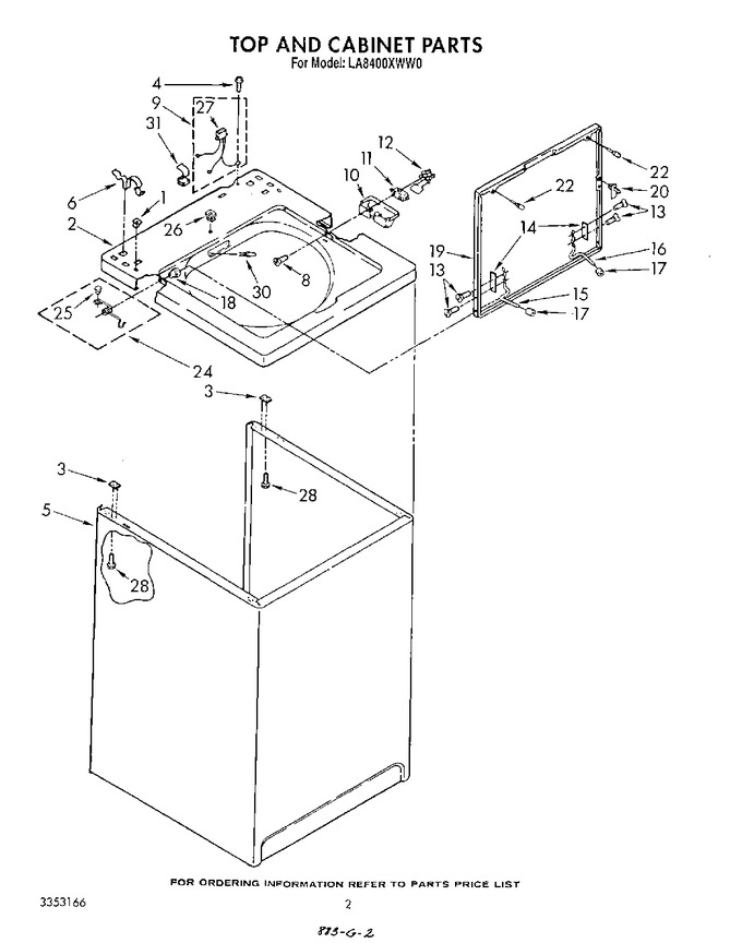 Diagram for LA8400XWF0