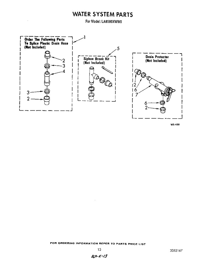 Diagram for LA8580XWF0