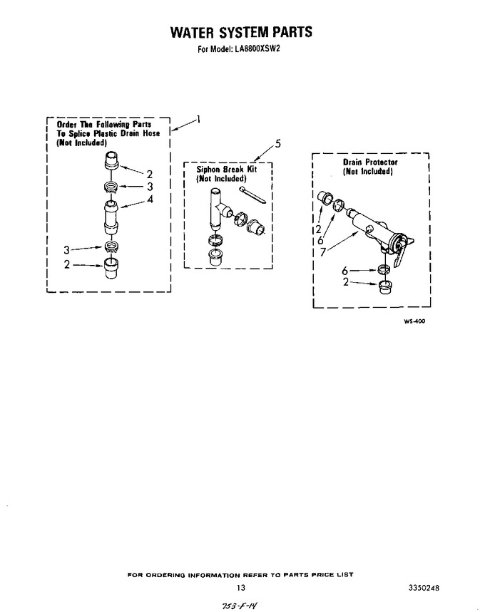 Diagram for LA8800XSW2