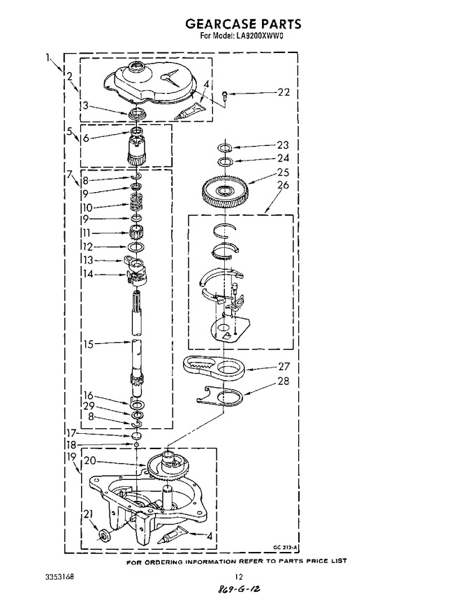 Diagram for LA9200XWM0