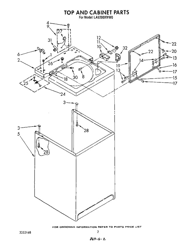 Diagram for LA9200XWM0