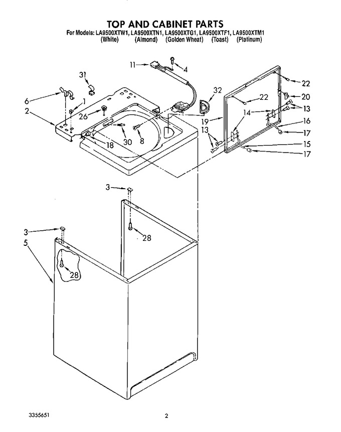 Diagram for LA9500XTG1