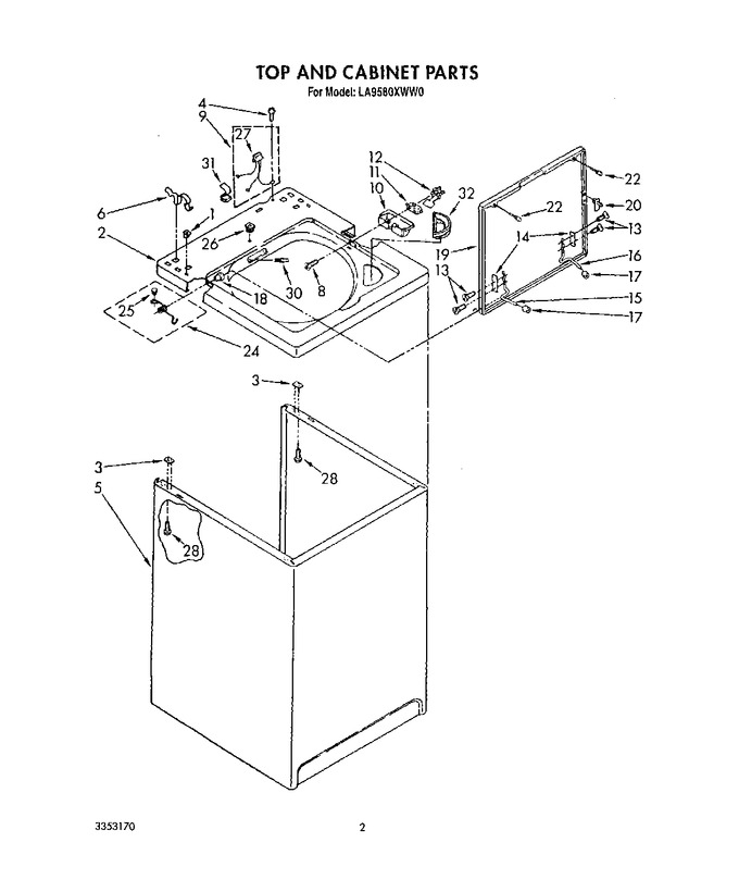 Diagram for LA9580XWF0